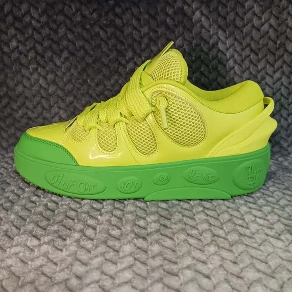 PUMA x Lamelo Ball LaFrance Assist Lifestyle Shoes Mens Green Lime Grinch Size 7